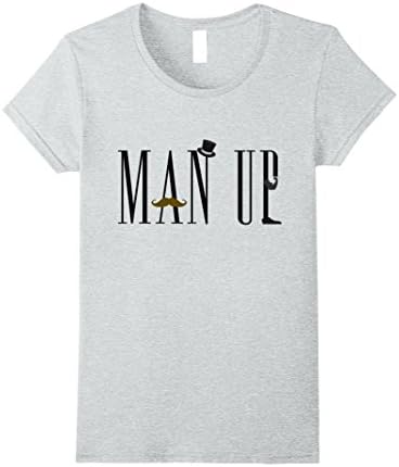 Womens Be A Man &amp; Gentleman, Not A Boy - Stay Classy Tshirt Medium Heather Grey