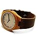 LYMFHCH Moon Phase Astronomy Space Watch Unisex Leather Quartz - Black Gold (Brown)