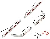Kuryakyn 3202 L.E.D. Lighted Saddlebag Molding Set with Red Lens