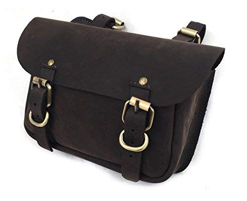 Traditional Brown Leather Horse Riding Saddle Bag