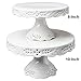 Gracie China 10-Inch Diameter x 6-Inch High Victorian Rose Fine Porcelain Round Pedestal Cake Stand Off White