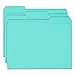 Smead Standard File Folders, 100 Count, Teal, 1/3-Cut Tabs, Letter Size (13143)