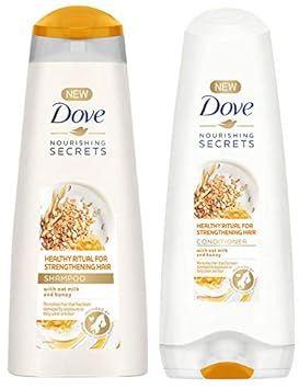 Dove Healthy Ritual for Strengthening Hair Shampoo, 340 ml & Dove Healthy Ritual for Strengthening Hair Conditioner, 180 ml