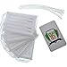 5 Pack of Premium Rigid Luggage Tag Holders with 6