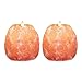 Natural Himalayan Crystal Rock Salt Candle Holder 2 Pack