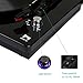 Miric Turntable, Record Player 3 speed with Dual Stereo Speakers, Belt Drive Turntable with USB Recording