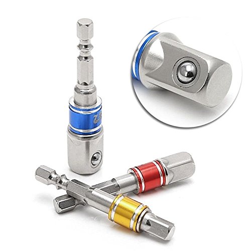 5 Piece Magnetic Bit Holder Extensions Set + 3PCS Colorful Socket Adapter Impact Set Extension Converter Impact Drill Bits Driver Power Hand Tools