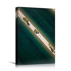 signwin Canvas Wall Art Seashore Pathway Beach Beach...