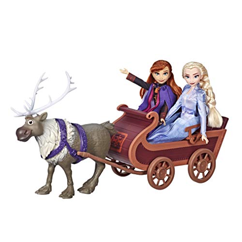 Hasbro Disney Frozen Die Eiskönigin II Sven und den Schwestern ELSA und Anna Schlittenfahrt – Bild 4
