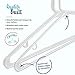 20 Standard Everyday White Plastic Hangers, Long Lasting Tubular Clothes Hangers, Value Pack of 20 Clothing Hangers. (20 Pack -, White)