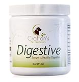 Crafton's Pet Naturals Dog Probiotics and Prebiotic Powder, Supplements with Digestive Enzymes Prevent Diarrhea and Boost Overall Health, 110 Chicken Flavored Servings (1 gram per)