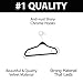 Melvado Non-Slip Velvet Flat Hangers | 50-Pack |Closet Space Savers |Suitable for Suits, Dresses, Pants, Jackets, Tops | Deep Notches for Straps | Teen and Adult Shirt Hangers |Black