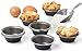 Maxi Nature Pack of 12 Mini Pie Muffin Cupcake Pans Egg Tart Bakeware - 3 Inch Tins - 12 Molds NonStick Black Bakeware