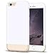iPhone 6 Case, MOZE [Vibrance Series] iPhone 6 (4.7) Case Protective SOFT-Interior Scratch Protection Metallic Finished Base with Vibrant Trendy Color Slider Style Hard Case for iPhone 6 (4.7 inch) (2014) - White and Gold