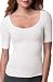SPANX On Top and In Control Elbow Length Scoop Neck Top, XL, White