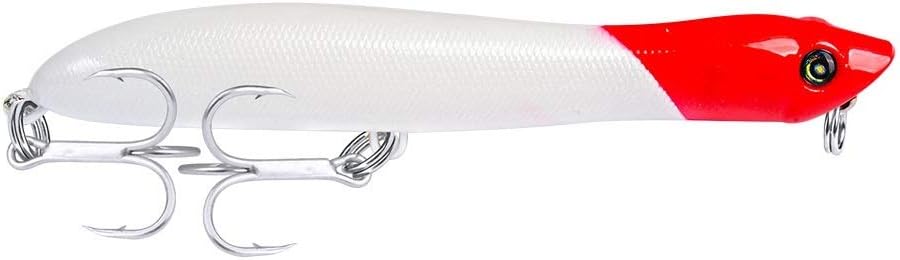 JIAJ Dogs White Shark Squid Submersible Bait Plastic Bait 3D Lifelike Eyes Realistic Scale Pattern Hook Safety Caps Fishing Bait