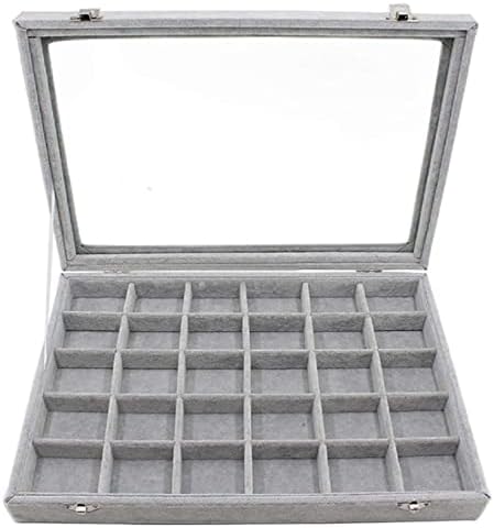 SKEIDO Jewelry Box Jewelry Storage Box Ring Earring Stand Jewelry