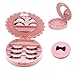 Icocol Acrylic Cute Bow False Eyelash Storage Box Makeup Cosmetic Mirror Case Organizer