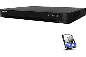 REAL HD 【Newest Pro Series】iDS-7216HUHI-M2/S 2TB Hard Drive Included, 16 Channel 4K 8MP H.265+ Turbo HD DVR, up to 8MP TVI Camera, 4K HDMI and 1080P VGA, Compatible with Hikvison Coax TVI Cameras, Hik-Connect