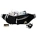 Stifter Premium Cotton Fanny Pack, Waterproof Waist Bag Pack for Man Women Outdoors Travelling Climbing, 1.5L Capacity, 5 Pockets, Modern Looking, Adjustable Belt (Black)