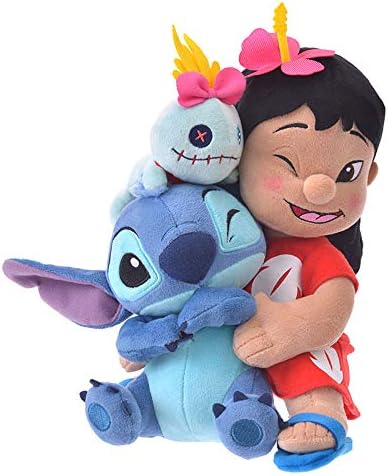 Amazon ディズニーストア 公式 ぬいぐるみ リロ スティッチ ハグ スマイル Hawaiian Stitch ぬいぐるみ おもちゃ