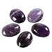 2pcs AAA Natural Amethyst Oval Cabochon Flatback Semi-precious Gemstone Cabochons 20x15mm or 0.79