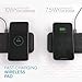 Nimble Eco-Friendly Wireless Dual Pad, Fast Wireless Charger Compatible with Apple iPhone 8/X/XS/XR, Samsung S9/S8/S7, Qi Enabled Devices (Organic Hemp, Sustainable Bioplastics)