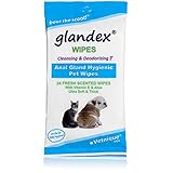 Glandex Dog, Cat & Pet Wipes Cleansing & Deodorizing Hygienic Anal Gland Grooming Wipes 24 ct Fresh Scent