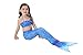 sophiashopping Girl's 3pcs Mermaid Tail Swimmable Princess Bikini Set Swimsuit
