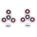 Jinwen Tri-Spinner Toy Spinner Finger Hand Toy Injection Toy Fashion Funny Toy for Children, Teenager, Adults Pack of 2