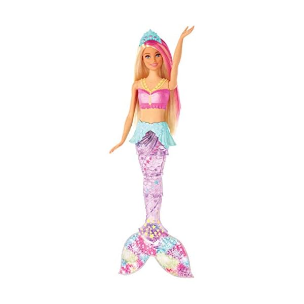 Barbie Dreamtopia Glitzerlicht Meerjungfrau und Ken Meermann Puppe – Bild 3