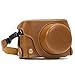 MegaGear Ever Ready Protective Leather Camera Case, Bag for Panasonic LUMIX LX100, DMC-LX100 Camera (Light Brown) (Model: MG663)