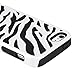 iPhone 5 White Black Dual Layer Zebra Hybrid Soft Silicone Hard PC Case Cover