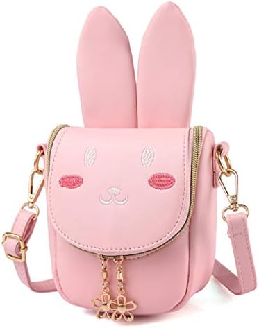 ToToDog Super Cute Bunny Ear Girl Purse Shoulder Bag Messenger Bag for Girls Gifts