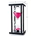Bellaware 60 Minutes Hourglass, Wood Sand Timer,Pink
