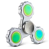 Precision Fidget Spinner Toy By Infinite Spin - High Speed Hybrid Bearings - Perfect for ADHD, Increasing Focus, Concentration, Quitting Bad Habits: 2 To 5 Min Spin Times: EDC (Silver)