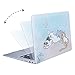 Mosiso Plastic Pattern Hard Case with Keyboard Cover with Screen Protector for MacBook Air 13 Inch (Model: A1369 and A1466), Cute Cartoon Cat