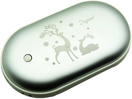 Joysoul Rechargeable Double-sided Hand Warmer 5200mAH Power Bank Portable Pocket Hand Heater USB Mobile External Back up Battery Charger