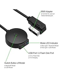 YOOSEN Cable Adaptador Bluetooth para Mercedes Benz Media Inerface Sistema MMI Par USB Android iPhone iPad iPod Touch Smartphone, etc.