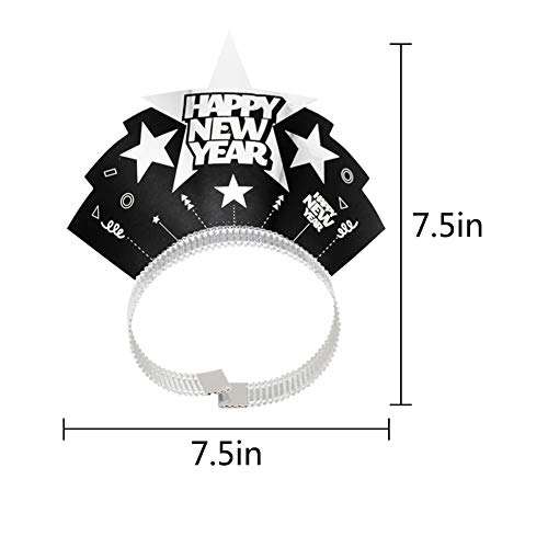 FRIDAY NIGHT 2020 Happy New Year Sliver Tiaras Decorations for New Year's Eve Party Supplies (Pack o - //coolthings.us