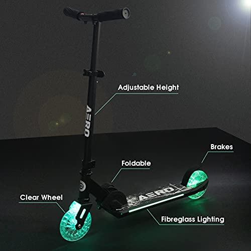 Scostar Aero C2 Kick Scooter for Kids Ages 58, with Dynamic RGB Lights