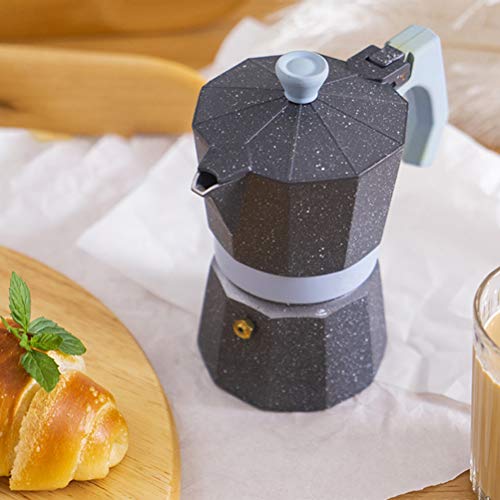 Yumira Espressokanne, Espressokocher Achteckige Kaffeekanne Langlebige Einzelventile Espressokaffeekanne geeignet für… – Bild 6