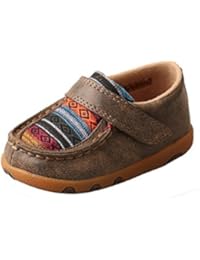 Twisted X Infant Driving Moccasins, Color: Bomber/Multi Serape, Size: 6, Width: M (ICA0004-6-M0 ICA0004-6-M