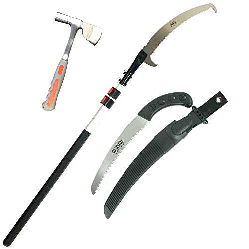 2 STÃCK BAUMSÃGEN SET 1x Teleskop-Baumsäge Teleskopsäge 2,55 m 1x Baumsäge 37 cm Japan CV-Sägeblatt Astsäge Säge Gartensäge Handsäge Baumsäge Gärtnersäge