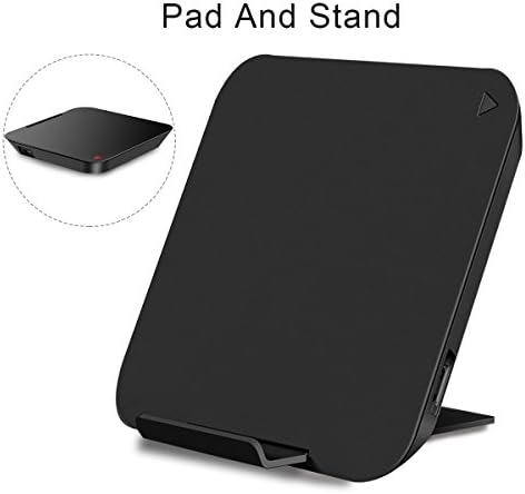 Wireless Charger Pad,Thortech Fast Wireless 2 In 1 Android Charging Stand for Samsung Galaxy S9/S9+/S8/S8 Plus/S7/S6 Edge,Note 8/7,Standard Charge for Apple,iPhone X /8/ 8 Plus(All Qi-Enabled Devices)