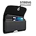 BOMEA Holster for Galaxy S24 5G S23 S22, S21, S20, S10 S9 S8 A01, A10e, Cell Phone Belt Holder Case with Clip, ID Card Storage Pouch Cover (Fits Samsung with Otterbox Commuter Case) Black