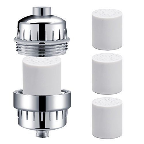 Shower Filter, INKERSCOOP 12-Stage Shower Filter, Shower Water Filter With 4 Replaceable Filter Cartridges, Remove Chlorine, Heavy Metal And Harmful Substances, Prevents Hair And Dryness Skin