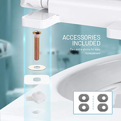 Elongated Toilet Seat, TACKLIFE DBTS03S Quiet Close Toilet Seat with