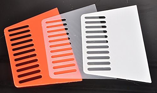 (10-Pack) Griver 7-inch Wallcovering Smoothing Tool,Wallpaper Smoother Scraper,Flexible Plastic (10-Pack/Transparent)