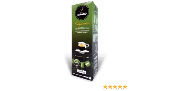 Stracto - Cápsulas De Café Stracto Corposso. Café De Tueste Natural  Variedades Arábica Y Robusta. Origen Brasil Y Colombia. Exento De Acidez.  Intenso Aroma. Sistema Caffitaly. 10 Cápsulas. : Amazon.es: Alimentación y  bebidas